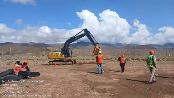 Comenzaron las prácticas de la capacitación en “Manejo de Maquinaria Pesada”