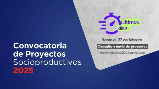 Convocatoria de Proyectos Socioproductivos 2025