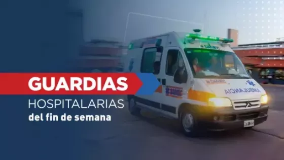 Asistieron a más de 2600 personas en guardias hospitalarias durante el fin de semana