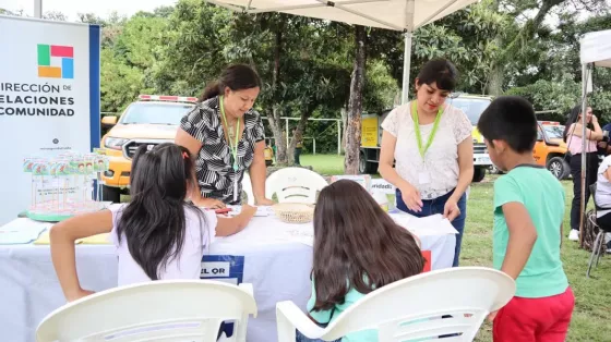 Vecinos de La Caldera participaron de la jornada preventiva de seguridad