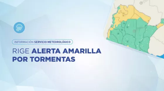 Estado del tiempo en Salta: rige alerta amarilla por tormentas