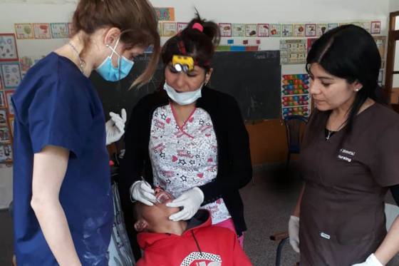 Escolares del paraje Ingeniero Maury recibieron atención odontológica