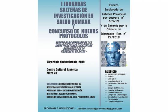 Inauguran hoy las Jornadas Salteñas de Investigación en Salud Humana