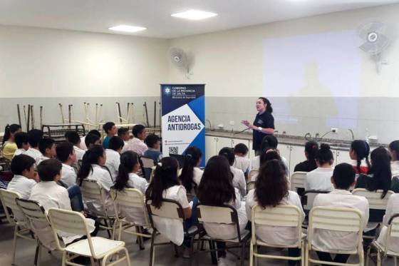 Chicos de Rivadavia Banda Sur aprendieron sobre los perjuicios que causan las adicciones