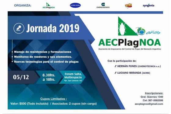 Jornada de actualización en estrategias de control de plagas