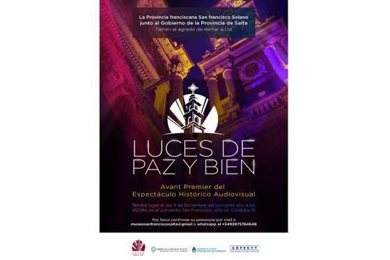 El Convento San Francisco inaugura el espectáculo histórico audiovisual Luces de Paz y Bien