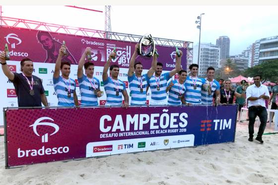 Dos salteños, campeones de Beach Rugby en Río de Janeiro