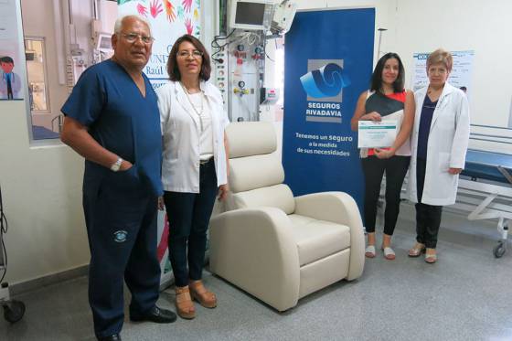 La Unidad de Terapia Intensiva Pediátrica del Materno Infantil recibió sillones para acompañantes