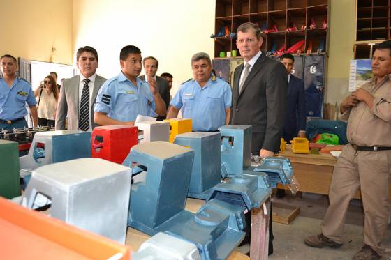 El ministro de Seguridad recorrió la Unidad Carcelaria Nº 1