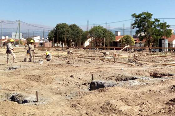 Construyen el nuevo edificio del colegio Gesta Güemesiana de La Silleta