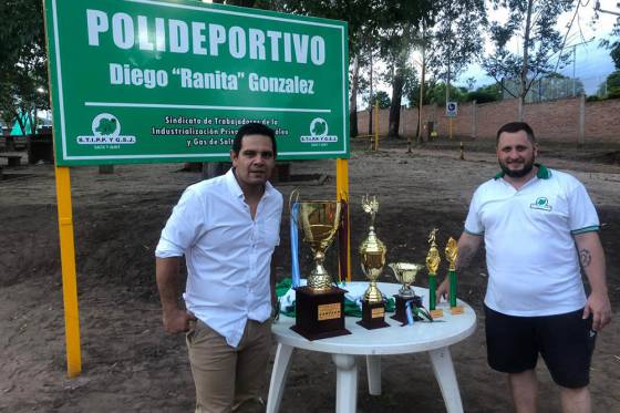 Inauguraron un playón deportivo para familias de petroleros