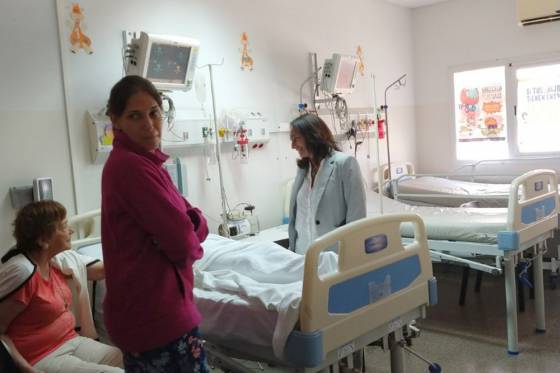 La ministra de Salud visitó el Hospital Papa Francisco