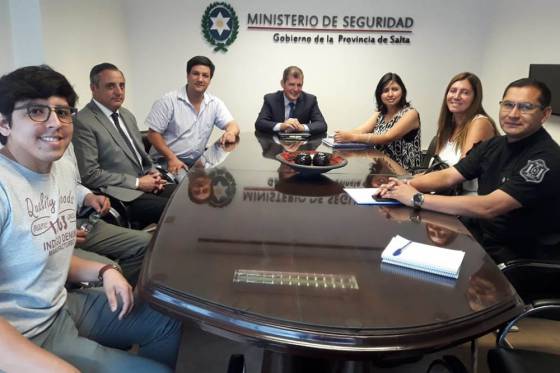 El  Ministro de Seguridad recibió a integrantes de la Fundación Corazón y Esfuerzo