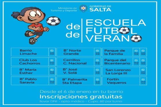 Gran convocatoria para las Escuelas de Fútbol de Verano