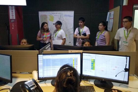 Adolescentes de la Asociación Asperger Salta recorrieron el Sistema de Emergencias 9-1-1