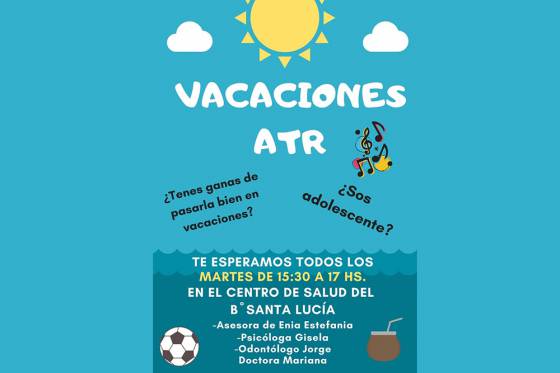 Promoción de salud en vacaciones para adolescentes en el barrio Santa Lucía