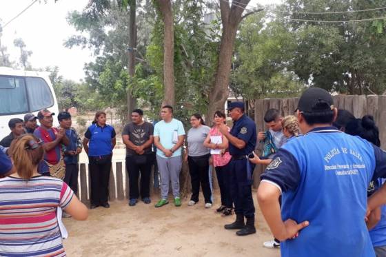 Seguridad puso en marcha un operativo especial de asistencia en Santa Victoria Este