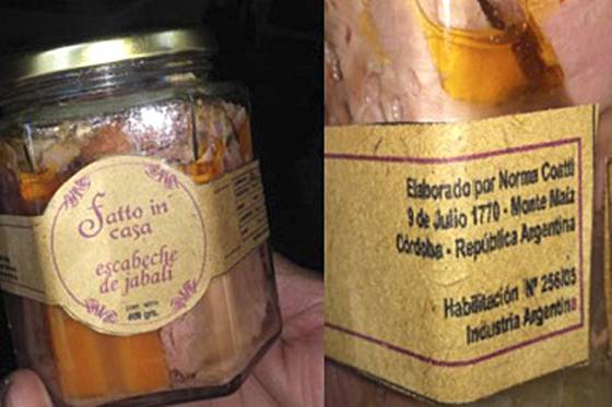 Recomiendan no consumir un escabeche de jabalí por contener toxina botulínica