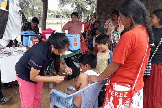 Campaña de refuerzo de vacunación en Santa Victoria Este