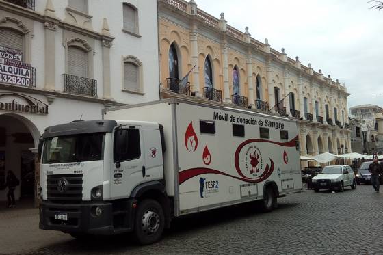 El Centro Regional de Hemoterapia colectará sangre en plaza 9 de Julio