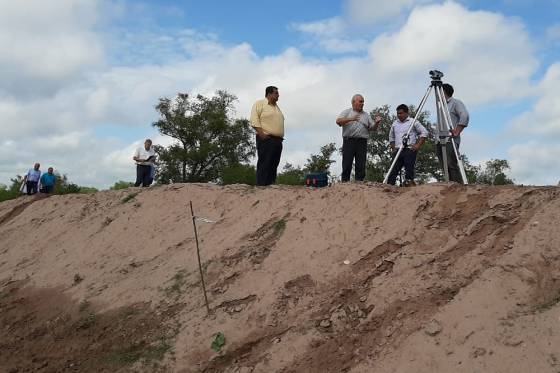 El presidente de Aguas del Norte recorrió obras en El Galpón