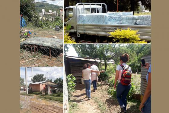 Asistencia a familias afectadas por el temporal de La Caldera, Pichanal y Mosconi