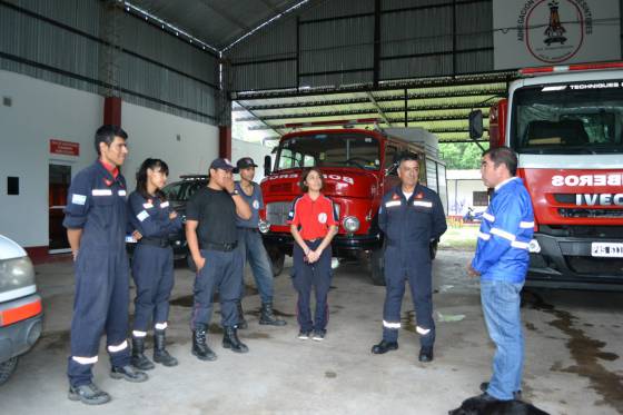 Defensa Civil supervisó cuarteles de bomberos voluntarios del norte provincial