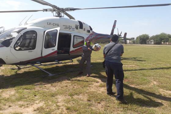 Continúa la asistencia aérea en el norte provincial