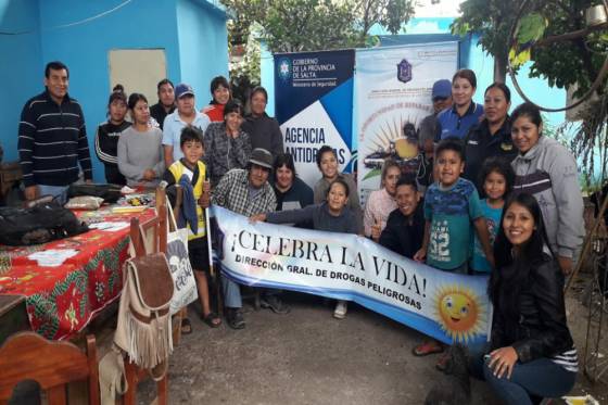 Vecinos de barrio San José aprendieron sobre la lucha contra las drogas