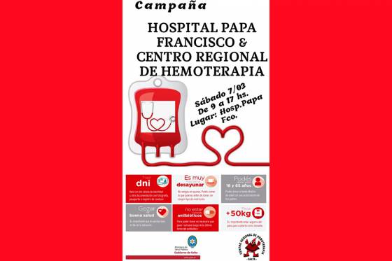 Jornada de servicios y colecta de sangre en el hospital Papa Francisco