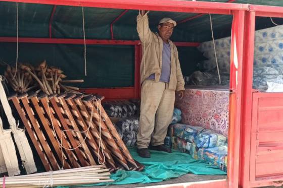 El Gobierno asistió a familias afectadas por el temporal en Guachipas