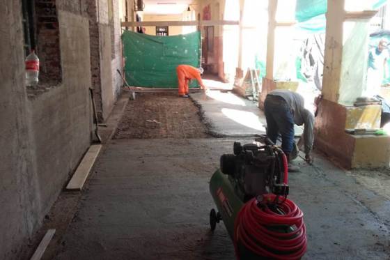 Avanzan las obras de refacción en la escuela Pizarro de Orán