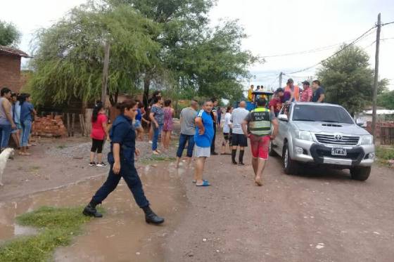 Seguridad asistió a familias de Talavera afectadas por el temporal