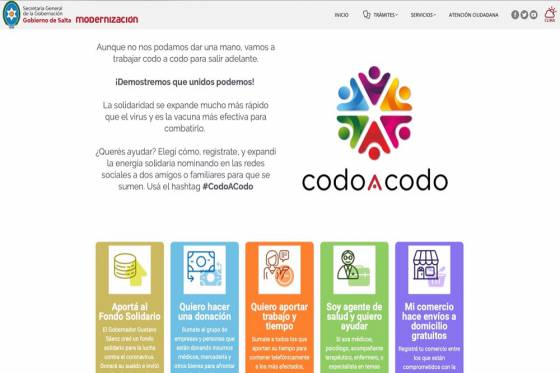 Se habilitó una plataforma virtual para recibir donaciones de toda la Provincia