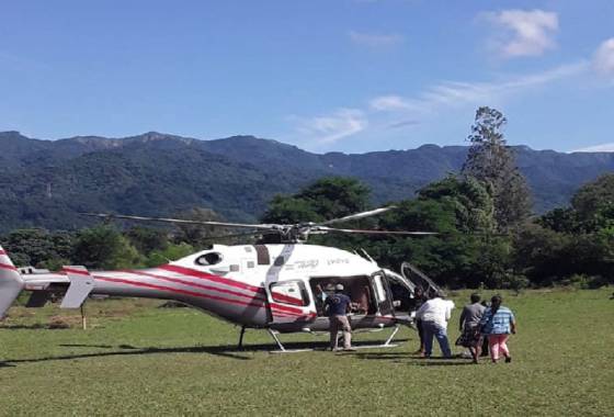 El Gobierno envió asistencia vía aérea a municipios del norte provincial