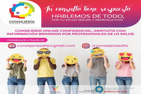 Derechos Humanos brinda consultorías online de salud sexual y reproductiva