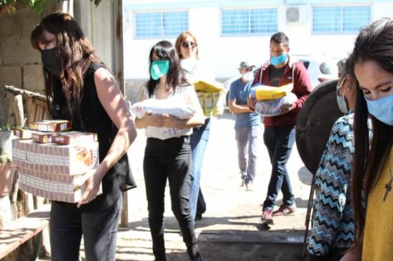 El Gobierno realizó un operativo de entrega de alimentos en Cafayate