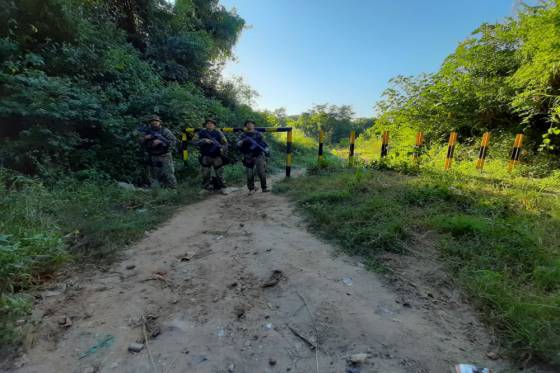 Unidades especiales de la Policía refuerzan los controles  en localidades fronterizas