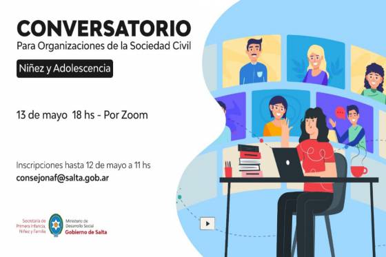 El Consejo Provincial de Niñez coordinará un conversatorio online con asociaciones civiles