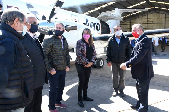 Flightventure presentó su nueva aeronave y la puso a disposición del Gobierno provincial