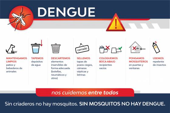 El Ministerio de Salud insta a la población a reforzar las medidas de prevención contra el dengue