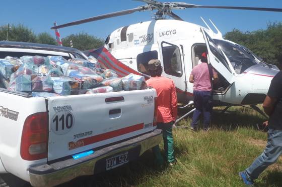 El Gobierno brindó asistencia aérea a más de 4 mil familias durante la cuarentena