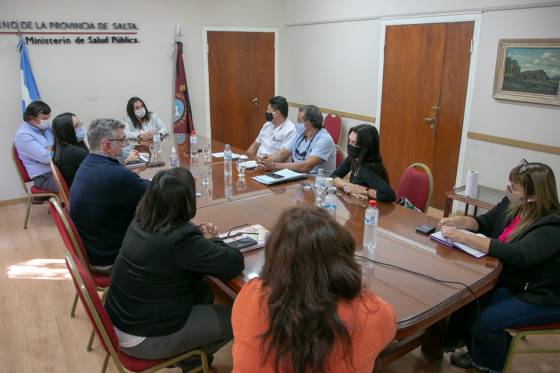 Profesionales del hospital de Orán fueron recibidos por autoridades de Salud Pública