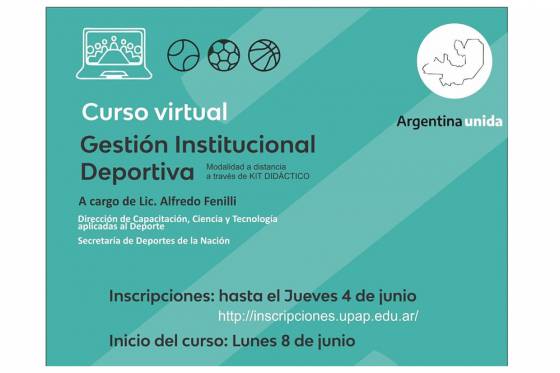 Dirigentes deportivos se capacitarán en Gestión Institucional