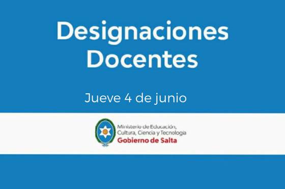 Designaciones de modalidad virtual para docentes de Nivel Primario e Inicial