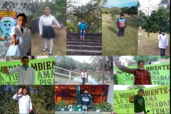 Niños de quinto grado realizaron la Promesa de Cuidado Ambiental