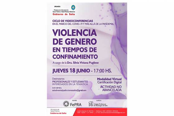 Encuentros virtuales sobre prevención de violencia de género y emergencia psiquiátrica