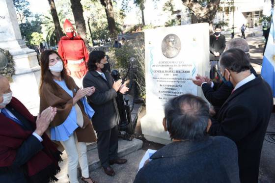 En el Día de la Bandera, Sáenz resaltó la figura del General Belgrano en el bicentenario de su fallecimiento