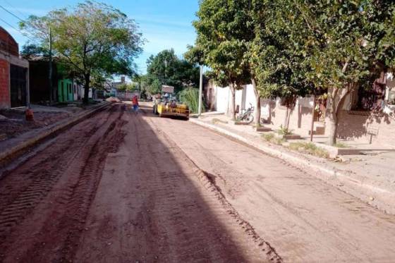 Avanza obra de pavimentación en Joaquín V. González