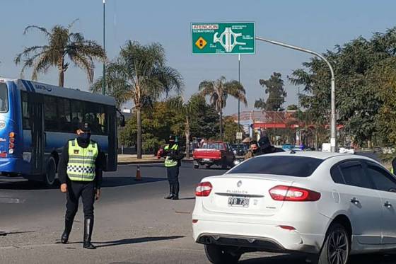 Se realizan intensos controles policiales en la zona sur de la ciudad